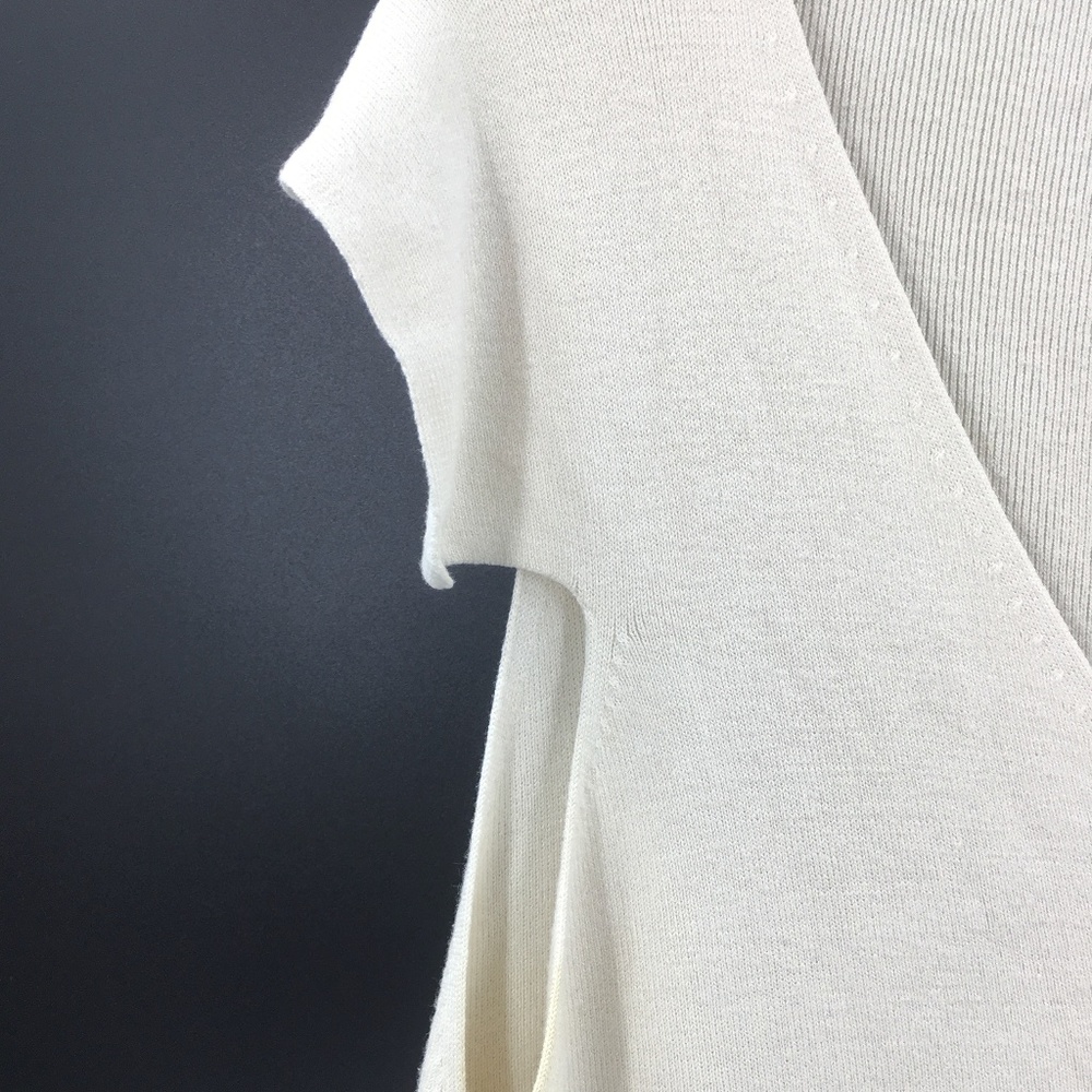 Max Studio Silk Blend Split Cap Sleeve - image 3